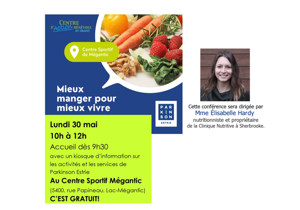 Conférence Nutrition et Parkinson